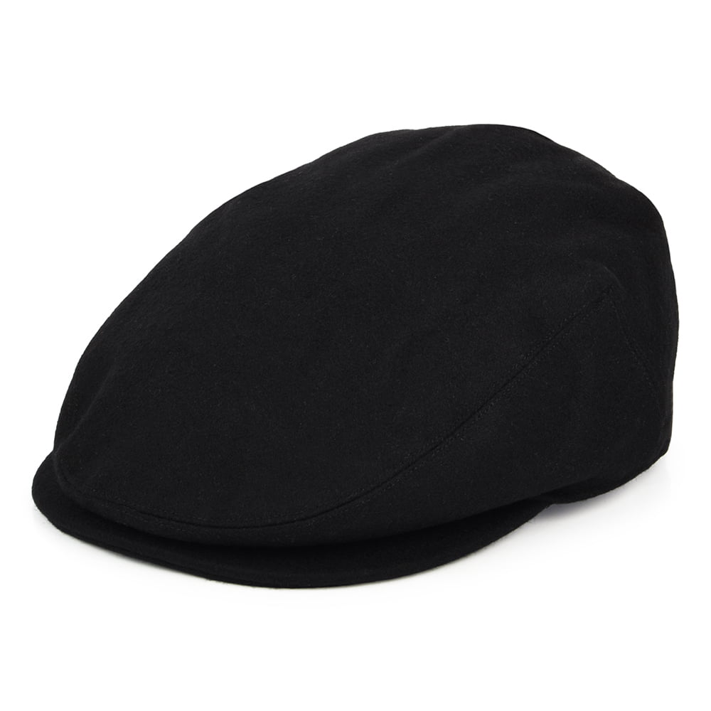 Barbour Hats Redshore Melton Wool Blend Flat Cap - Black