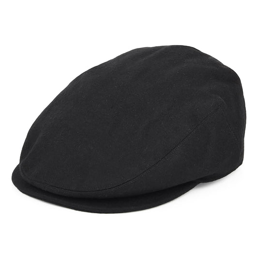 Barbour Hats Redshore Melton Wool Blend Flat Cap - Black