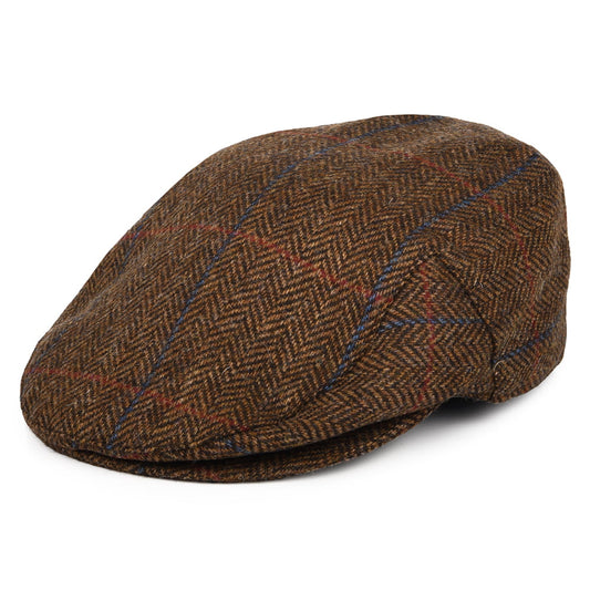 Barbour Hats Cairn Waterproof Wool Flat Cap - Brown