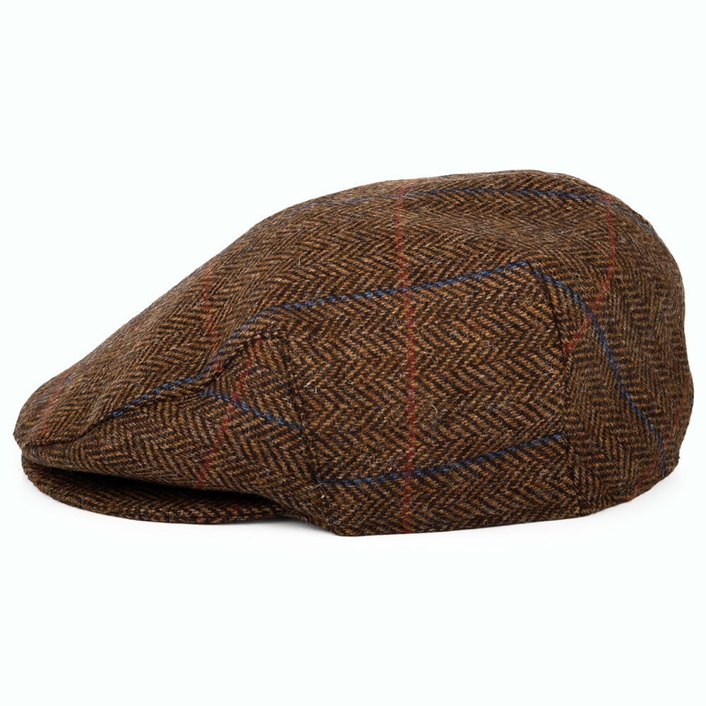 Barbour Hats Cairn Waterproof Wool Flat Cap - Brown