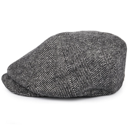 Barbour Hats Lomond Herringbone Newsboy Cap - Grey