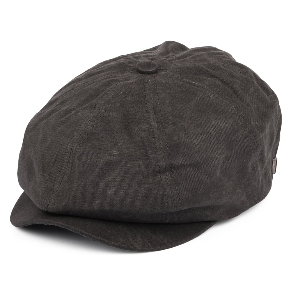 Brixton Hats Brood Oilcloth Newsboy Cap - Grey