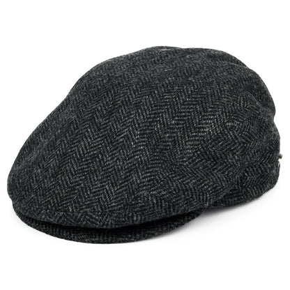 Bailey Hats Lord Herringbone Flat Cap - Black