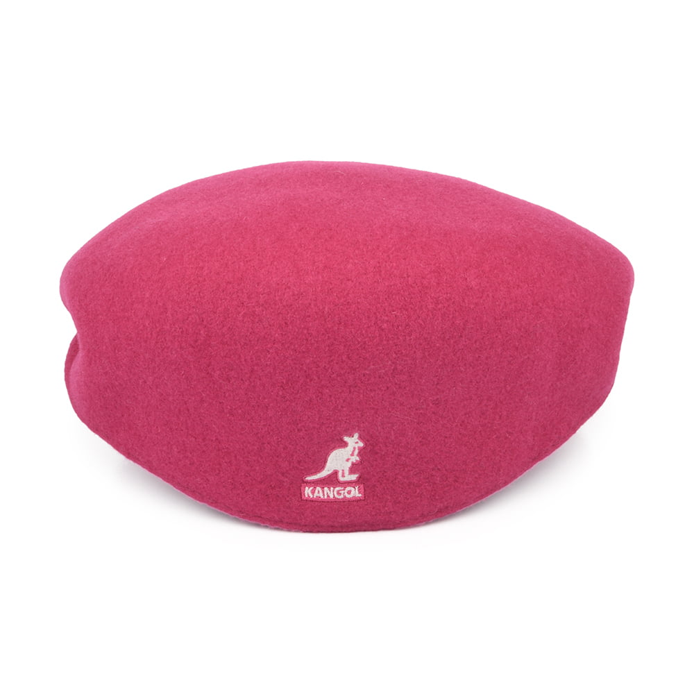 Kangol 504 Wool Flat Cap - Hot Pink