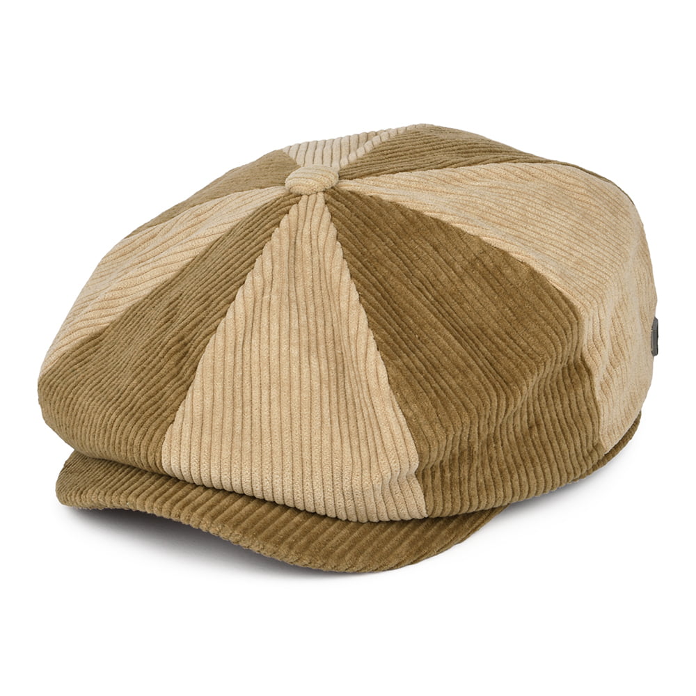 Brixton Hats Brood Corduroy Baggy Newsboy Cap - Bronze-Sand