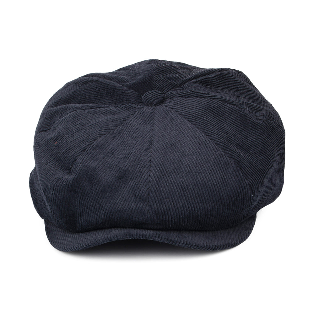 Brixton Hats Brood Corduroy Baggy Newsboy Cap - Navy Blue