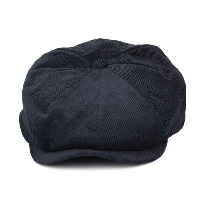 Brixton Hats Brood Corduroy Baggy Newsboy Cap - Navy Blue
