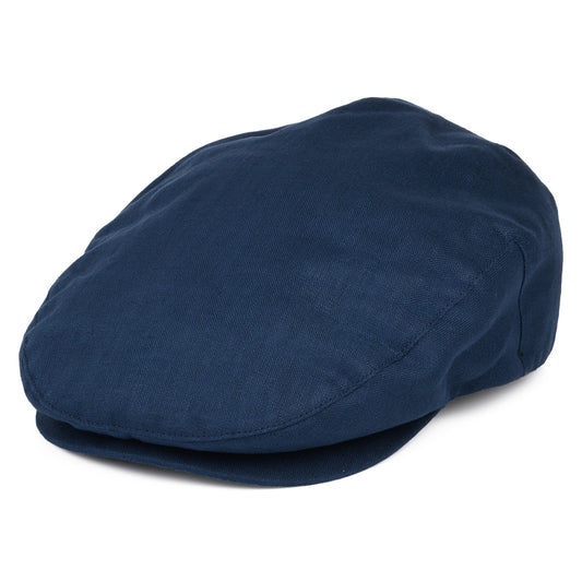 Brixton Hats Hooligan X Hemp Flat Cap - Ink Blue