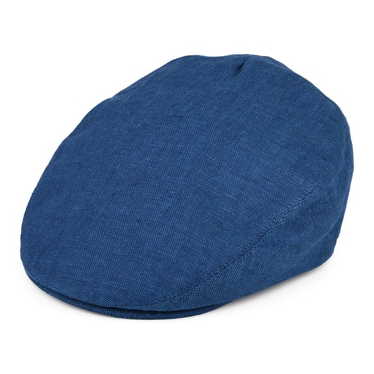 Failsworth Hats Irish Linen Flat Cap - Blue