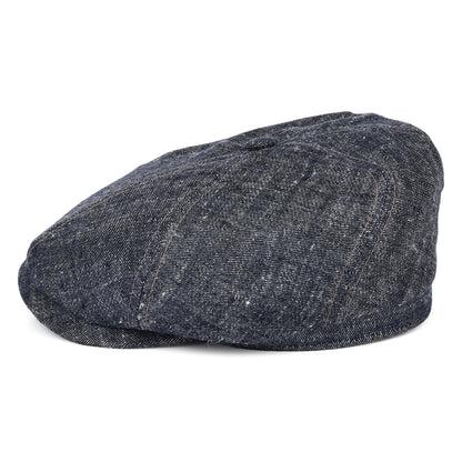 Stetson Hats Linen-Silk Newsboy Cap - Blue