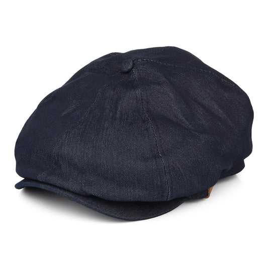 Barts Hats Jamaica Cotton Newsboy Cap - Denim