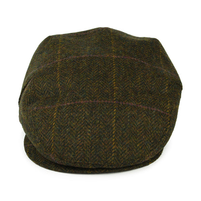 Barbour Hats Cairn Waterproof Wool Flat Cap - Olive-Multi