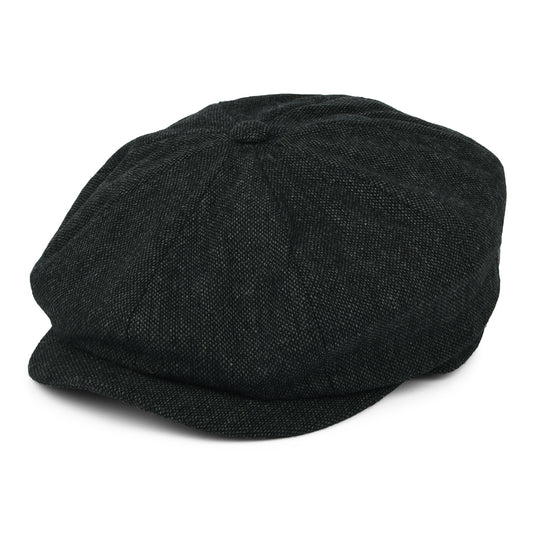 Brixton Hats Brood Baggy Newsboy Cap - Black-Grey