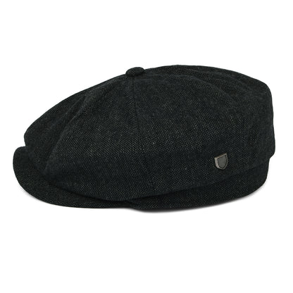 Brixton Hats Brood Baggy Newsboy Cap - Black-Grey