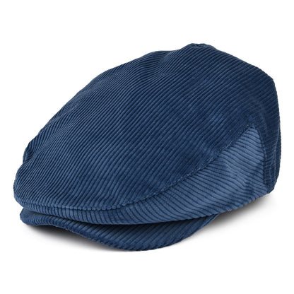 Brixton Hats Hooligan Corduroy Flat Cap - Blue