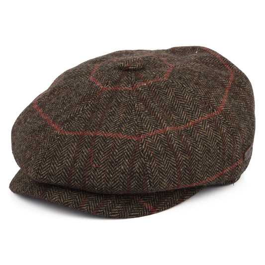 Bailey Hats Foster Wool Blend Newsboy Cap with Earflaps - Oak-Multi