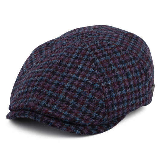 Bailey Hats Furman Houndstooth Wool Newsboy Cap - Blue-Multi