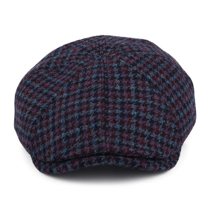 Bailey Hats Furman Houndstooth Wool Newsboy Cap - Blue-Multi