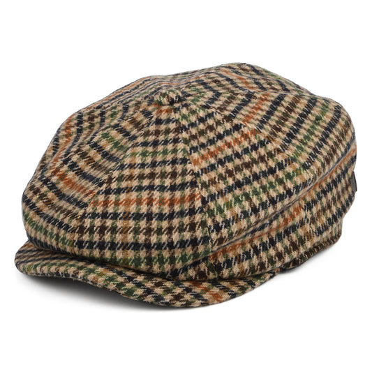 Brixton Hats Brood Houndstooth Baggy Newsboy Cap - Multi-Coloured