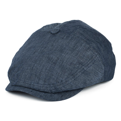 Goorin Will Kimmel Linen Flat Cap - Navy Blue