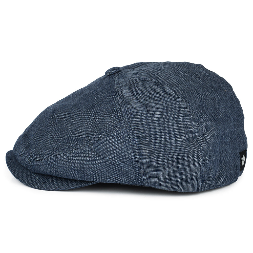 Goorin Will Kimmel Linen Flat Cap - Navy Blue