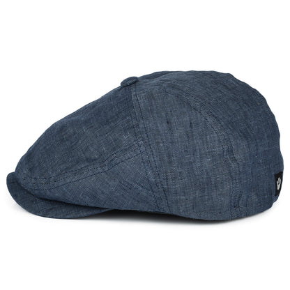 Goorin Will Kimmel Linen Flat Cap - Navy Blue