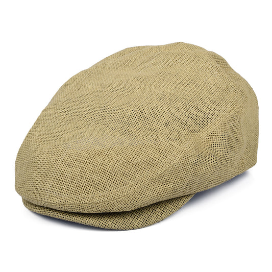 Brixton Hats Hooligan Lightweight X Snap Straw Flat Cap - Natural
