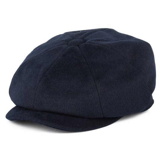 Barbour Hats Brendon Brushed Newsboy Cap - Navy Blue