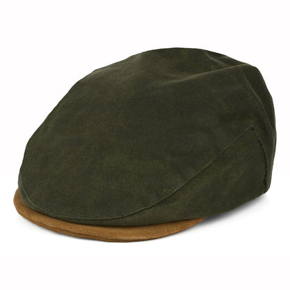 Brixton Hats Hooligan Flat Cap - Olive-Tan