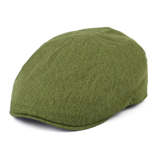 Failsworth Hats Porto Cotton Duckbill Flat Cap - Green-Teal
