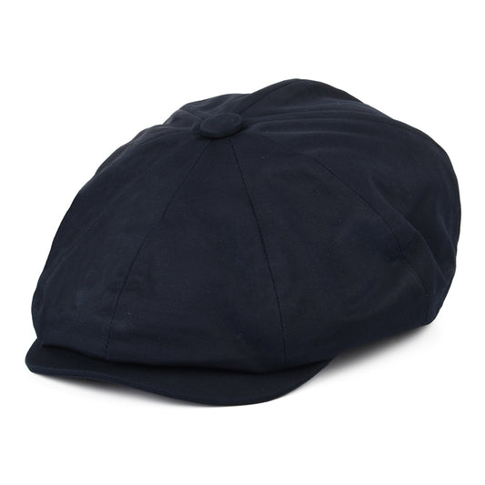 Christys Cotton 8 Piece Newsboy Cap - Navy Blue