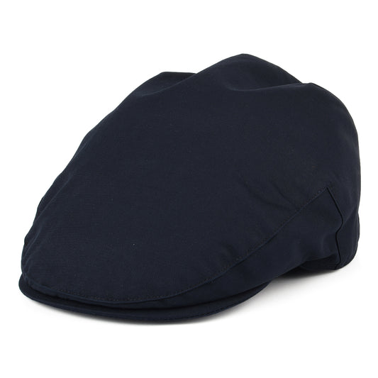 Christys Hats Balmoral Cotton Flat Cap - Navy Blue