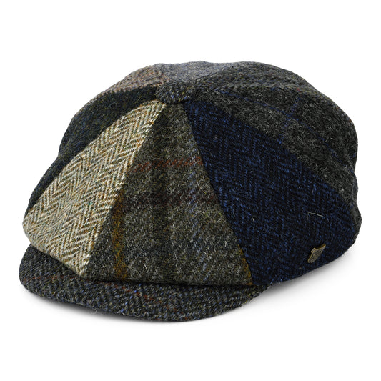 Failsworth Hats HARRIS TWEED Classic Lewis Newsboy Cap - Multi-Coloured