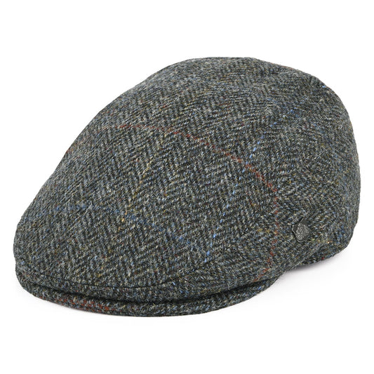 Failsworth Hats Stornoway Harris Tweed Flat Cap - Grey Mix