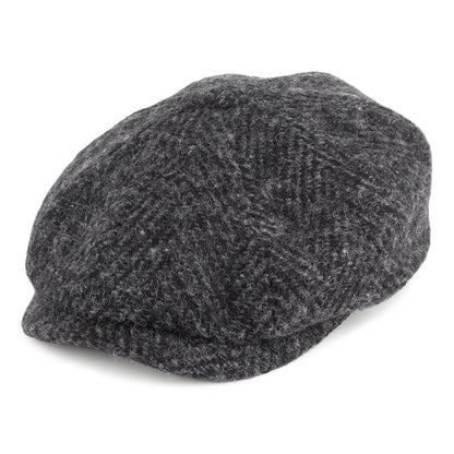 Stetson Hats Hatteras Wool Newsboy Cap - Dark Grey