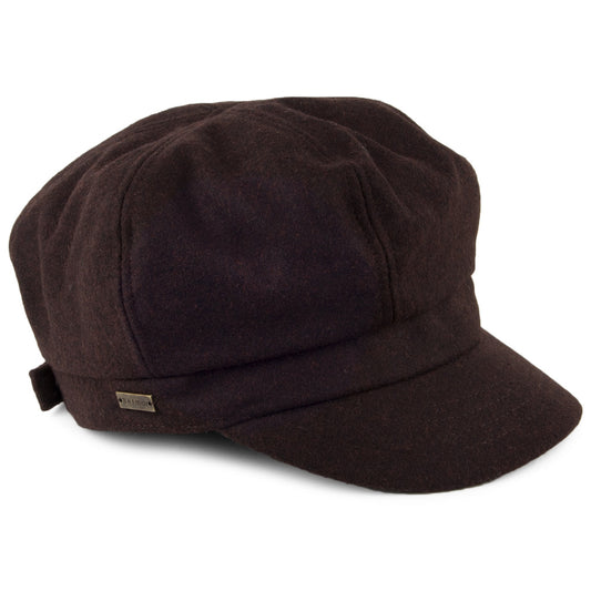Betmar Hats Boy Meets Girl Newsboy Cap - Chocolate