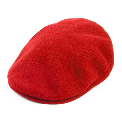 Kangol 504 Wool Flat Cap - Red