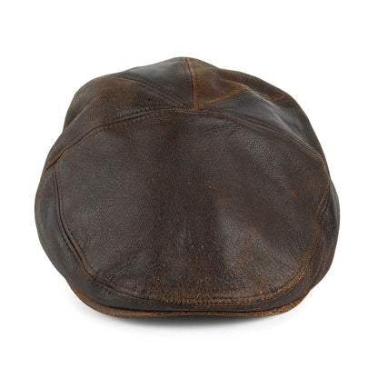 Bailey Hats Taxten Leather Flat Cap - Brown