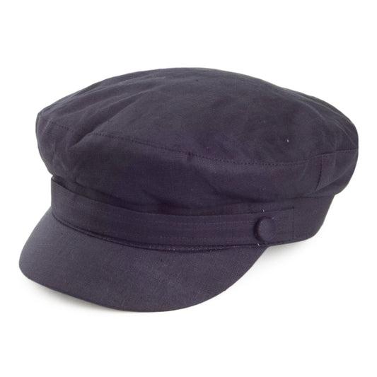 Failsworth Hats Mariner Classic Irish Linen Fisherman Cap - Navy Blue