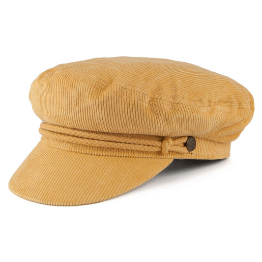 Brixton Ashland Corduroy Fiddler Cap - Mustard