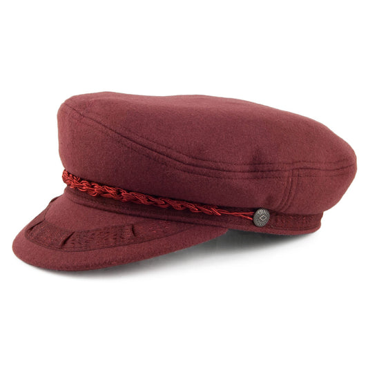 Brixton Hats Athens Fiddler Cap - Merlot