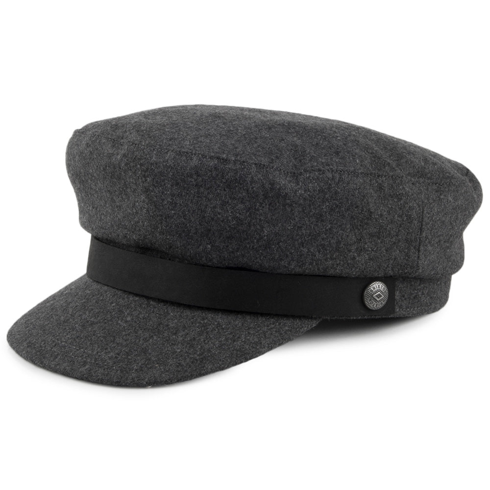 Brixton Hats Kurt Fiddler Cap - Dark Grey