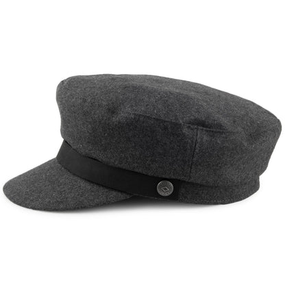 Brixton Hats Kurt Fiddler Cap - Dark Grey