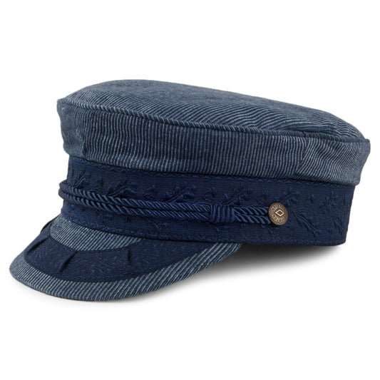 Brixton Hats Albany Fiddler Cap - Navy Blue