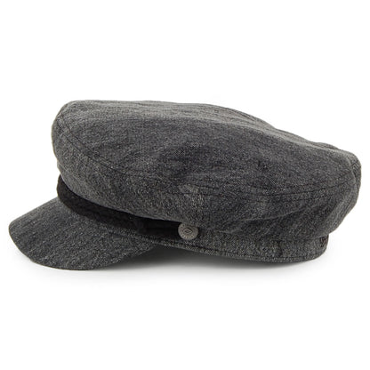 Brixton Hats Acid Wash Fiddler Cap - Washed Black