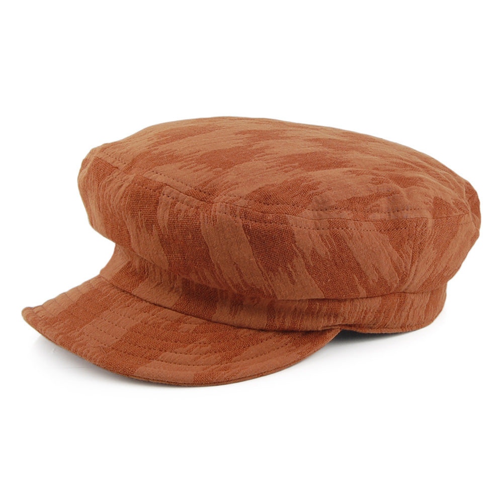 Brixton Hats Unstructured Fiddler Cap - Brown-Tan