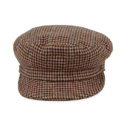 Brixton Hats Multi Plaid Unstructured Fiddler Cap - Multi-Coloured