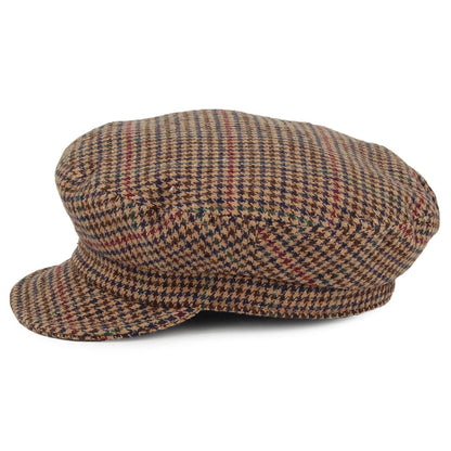 Brixton Hats Multi Plaid Unstructured Fiddler Cap - Multi-Coloured