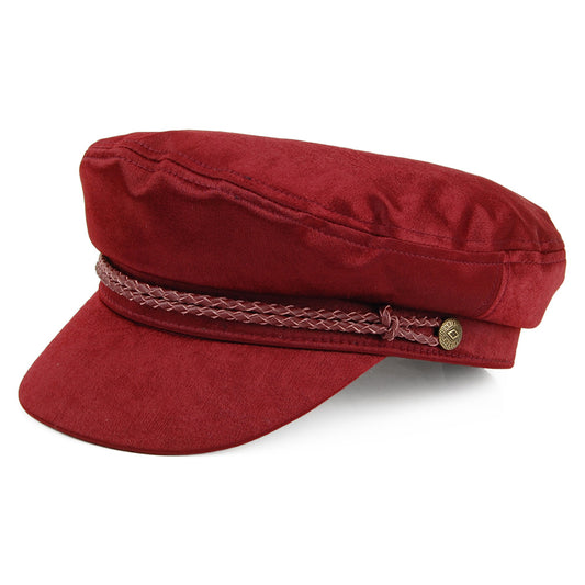 Brixton Hats Ashland Fiddler Cap - Cardinal