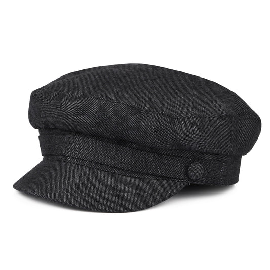 Failsworth Hats Mariner Irish Linen Fisherman Cap - Charcoal